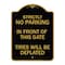 Signmission Strictly No Parking in Front of This Gate Tires Deflated Heavy-Gauge Alum, 18" x 24", BG-1824-22833 A-DES-BG-1824-22833 - alternate 1